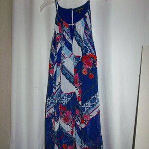 I-N-C  Plus Handerchief Scarf Metallic Dress